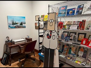 Dilbert creator Scott Adams shows you the Dilbert Museum