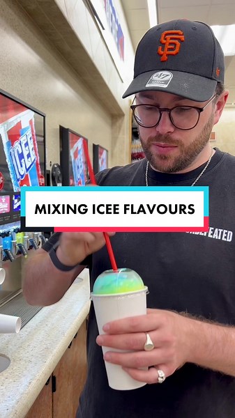 Mixing ICEE Flavours: Mountain Dew with Blue Raspberry | USA Road Trip