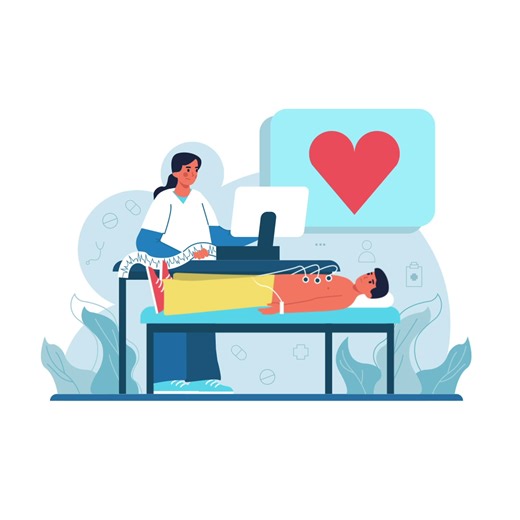 Dynamic Medical Animation Showcasing Patient Monitoring Process