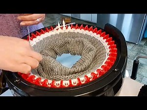 Addi Express Kingsize : Mütze mit Muster ( wie Lochmuster ) Auch Anfänger geeignet