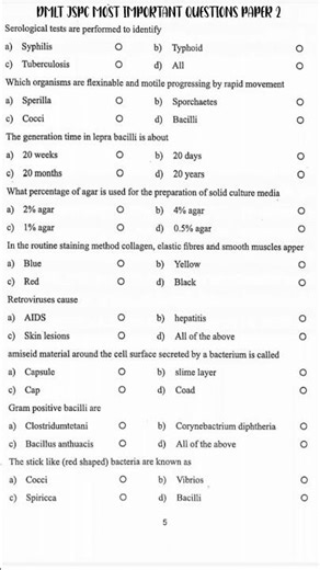 DMLT Most Important questions paper❓#paramedical#medical #education #shorts
