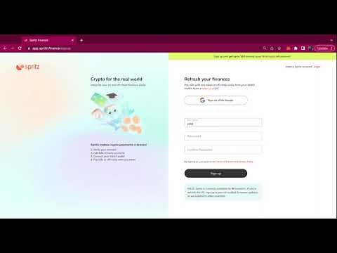 How to off-ramp crypto using Spritz Finance