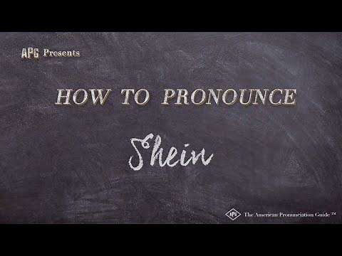 How to Pronounce Shein (Examples of Shein Pronunciation)