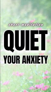Quickly Reduce Anxiety | Short Meditation