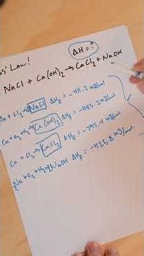 Thermodynamics and Hess' Law - High School Chemistry Lessons!