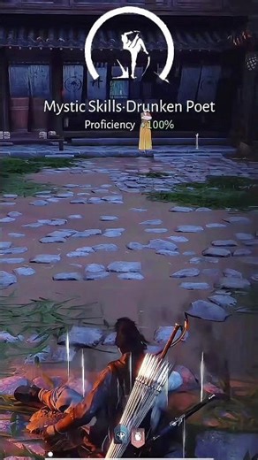 Gotta get drunk to achieve Mystic Skill: Drunken Poet. #wherewindsmeet #gamingshorts #gaming