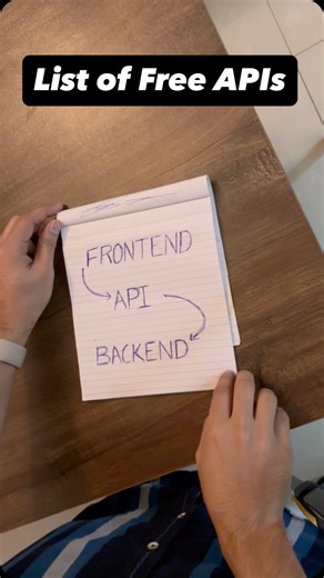 Saban on Instagram: "Comment "API" and follow me to get the resource list 🙌🏼 And are you learning Frontend and backend"