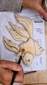 Make an Intarsia Fish #shortsvideo #diy #shorttutorial #crafts #wood