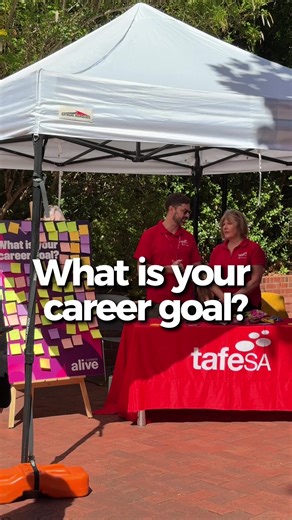 What is your career goal? We chat with students at our Gilles Plains campus during Campus Alive! 🙌✨ #student #study #adelaide #tafe