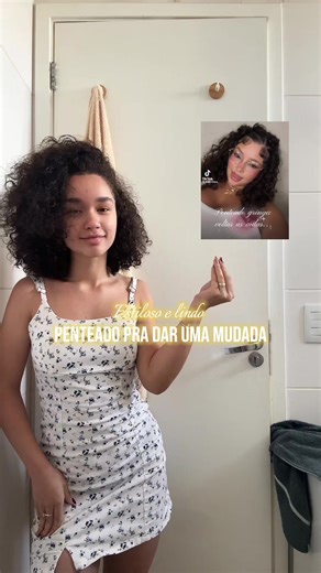 Penteado Diferenciado para Cabelos Cacheados