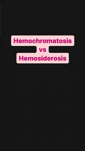 Hemochromatosis vs Hemosiderosis | Microlearning #highyield #medicalmcqs
