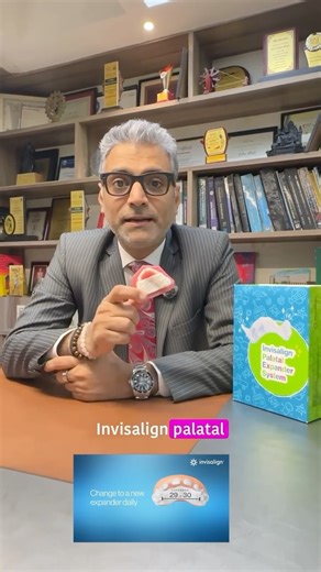 Prof.(Dr) Rohan Bhatt on Instagram: "Not every smile needs braces first. Sometimes, it just needs space. The Invisalign Palatal Expander is a gentle, digitally planned solution designed especially for growing kids and teens. It helps widen the upper jaw comfortably, creating the right foundation for proper alignment before braces or aligners begin. ✔ No screws ✔ No bulky metal appliance ✔ Removable & child-friendly ✔ Designed using advanced digital orthodontics Early expansion today can prevent 