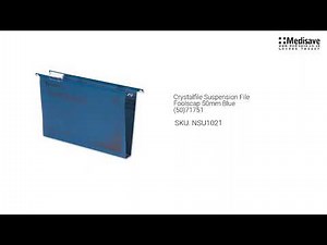 Crystalfile Suspension File Foolscap 50mm Blue 50 71751 NSU1021