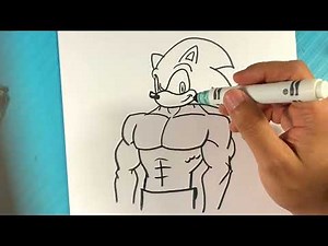 EASY How to Draw BUFF SONIC