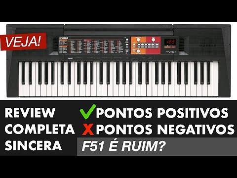 TECLADO PARA INICIANTE PSR F51 YAMAHA REVIEW SINCERA