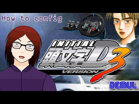 Demul - How to config Logitech G29 steering wheel for Initial D Arcade version 3