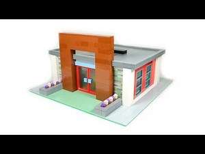 Modern LEGO Pizza Restaurant MOC