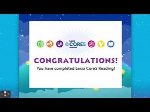 Footage of me completing Lexia