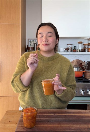 Ginger Peach Jam 🍑 #cooking #cookingtiktok #baking #bakingtiktok #food #foodtiktok #jam #fruit