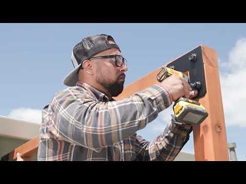 Enjoy Your Backyard with the Outdoor Accents® DIY Pergola Hardware Kit
