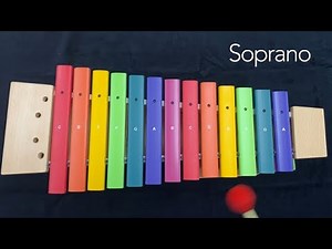 Sound samples of Fiberglass Boomwhacker-colored Xylophones