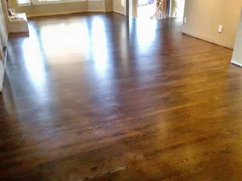 Dark Stained Glitsa Gold Seal Swedish Finish Coquitlam Hardwood floor refinishing