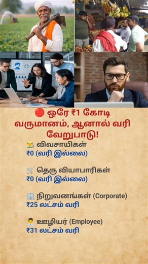 Same ₹1 Crore Income, But Who Pays More Tax? #shorts#youtubeshorts