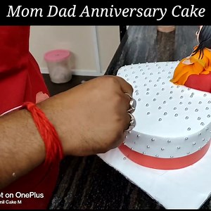 35K views · 659 reactions | Mom Dad Wedding Anniversary Cake | Fondant Mom Dad Couple Topper | Heart Shape Cake Design | Sunil Cake Master | Facebook