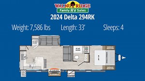 The 2024 Delta 294RK is such a gorgeous and practical travel trailer with tons of storage and awesome features! #RV #love #camp | Walnut Ridge RV