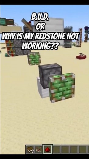 B.U.D. power (Block Update Detector) #minecraft #redstone