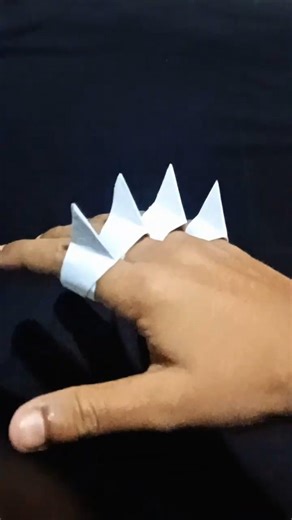 paper wolf claws | easy origami #origami#shorts