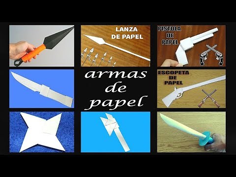 armas de papel origami | armas de papel faciles