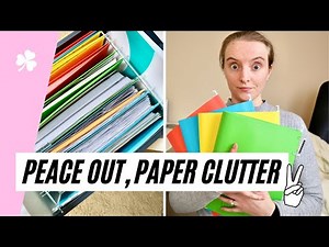 ☘️ Declutter With Me 2021 • Paper Clutter Tips & How To Organise Papers At Home • Paper Organization