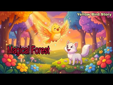 The Magic of the Yellow Bird 🐦✨ | A Sweet Friendship Cartoon Story for Kids