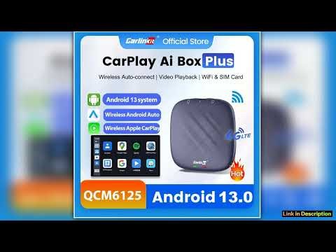 CarlinKit Wireless Navigation System Box Android 13 CarPlay Ai Box Qualcomm QCM6125 6225 Wireless A