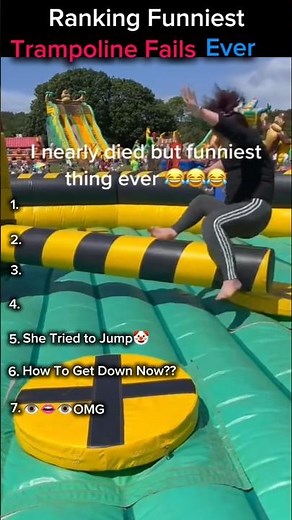 Ranking Best 🤪🤸‍♀️Trampoline Fails Ever | Epic Trampoline Fails Compilation 2025 #ranking #moments