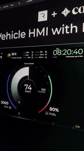 Navirun HMI System | Boat Dashboard UI with Rive (Vehicle HMI Design) #rive #interactiondesign #hmi