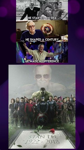 The Man Who Created Legends: Thank You, Stan Lee! ❤️👑 #StanLee #Marvel #Excelsior #avengers