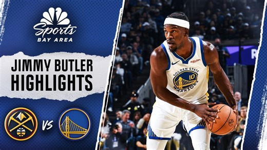Jimmy Butler scores 21 points in Warriors' home-opener overtime win vs. Nuggets