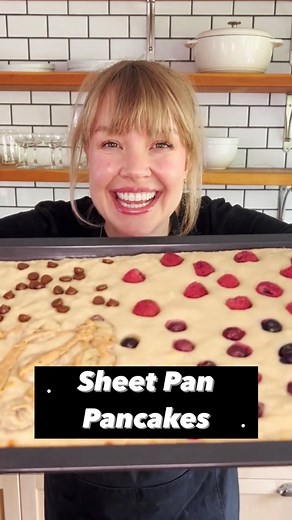 This is the BEST Vegan Sheet Pan Pancake recipe you're going to find. Just whip up the 8 ingredient batter made using pantry staples you likely already have on hand, spread onto a baking sheet, decorate with toppings as desired, and bake for 15 minutes. Boom! Breakfast on the table.⁠⁠Have you tried this delicious, 100% vegan recipe? Let me know in the comments how it turned out! ⁠⁠🔗 Link to the recipe in my profile or find it on itdoesnttastelikechicken.com⁠⁠🤯 Get a FREE eCookbook of my top 30