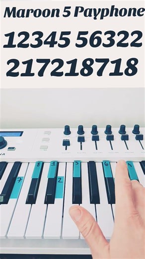 Maroon 5 Payphone Piano Tutorial #piano #shorts