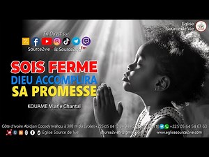 🔴KOUAME Marie Chantal | Be firm, God will fulfill his promise