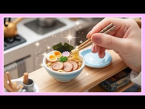 The Coziest Miniature RAMEN | Real Sound ASMR Tiny Cooking 2025