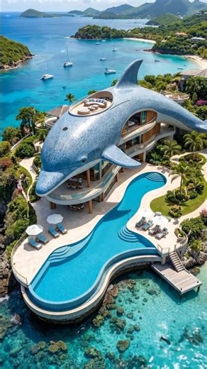 Building a $200M Dolphin-Inspired Mega mansion on a Private Island 🐬🏝️ | Nayer Design