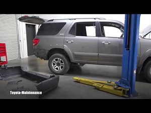 Toyota Sequoia rear damage repair