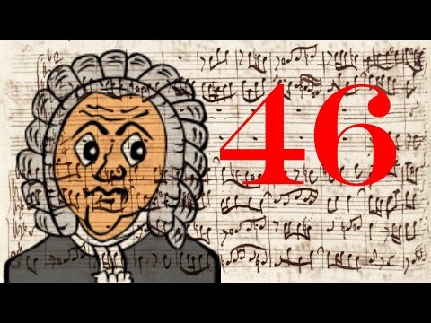 BACH, ART OF FUGUE: Contrapunctus 11, tuned into 46-edo (Harpsichord)