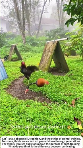 Sharpening Instinct: Training Gamefowl with a Homemade Target 🐓