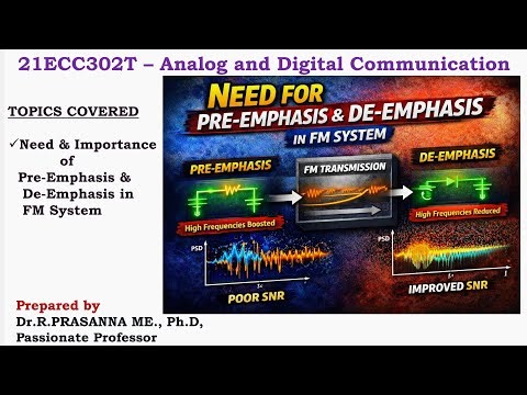 Need of Pre-Emphasis and De-Emphasis in FM Transmitter and Receiver