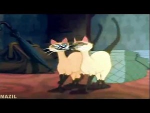 Lady and the Tramp - The Siamesen Cat Song - German (1955)