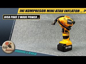 Kompresor mini dengan fitur lengkap, REVIEW CORDLESS POWER INFLATOR WORKSITE CAP115D